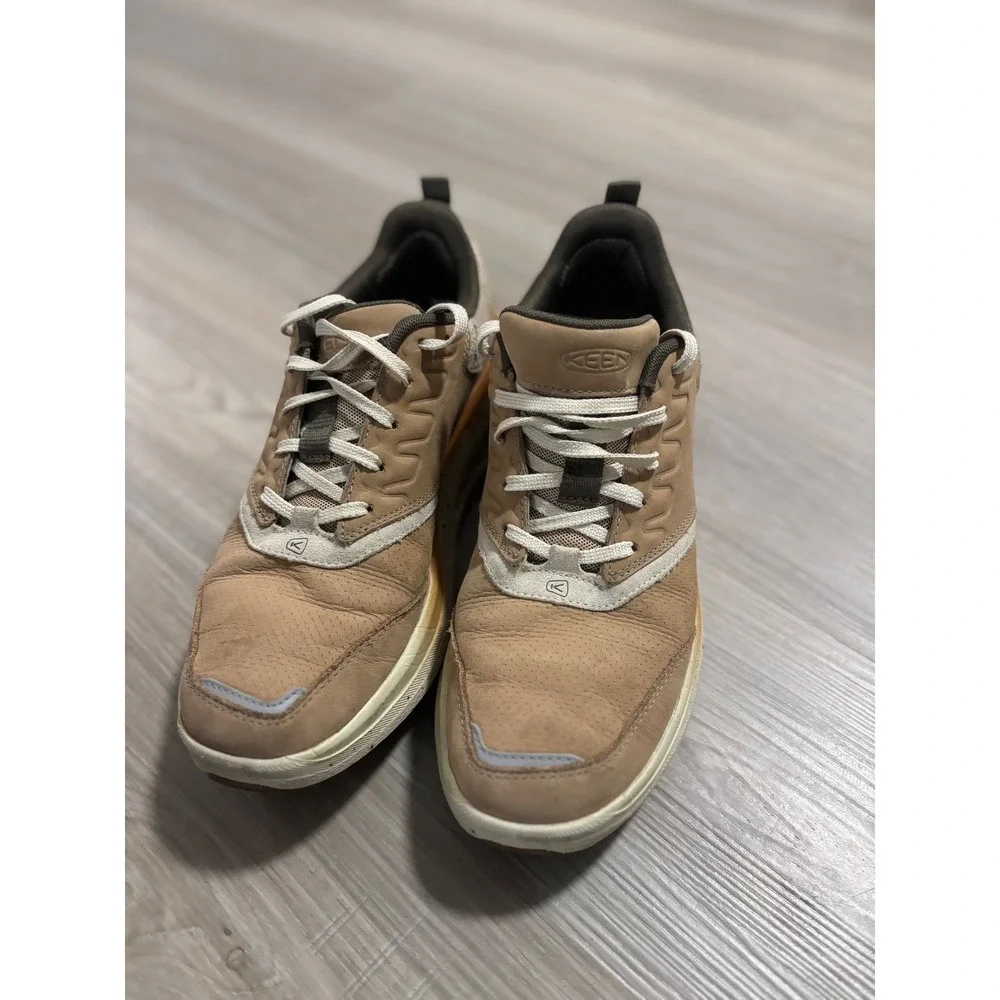 KEEN Mens Casual Shoes‎ Tan Suede Lace Up Comfort Sneakers Size 10 40.5